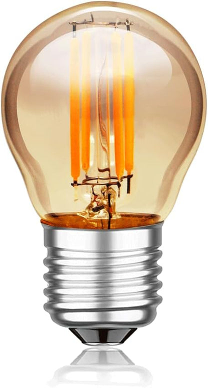SOFOC G45G LED Bulb 3V DC E27 Base Outdoor Barn Light Warm Yellow 2200K Classic 4W Low Voltage Light 360LM High Color Rendering Vintage Edison Style Bulb No Dimmable 1Pcs