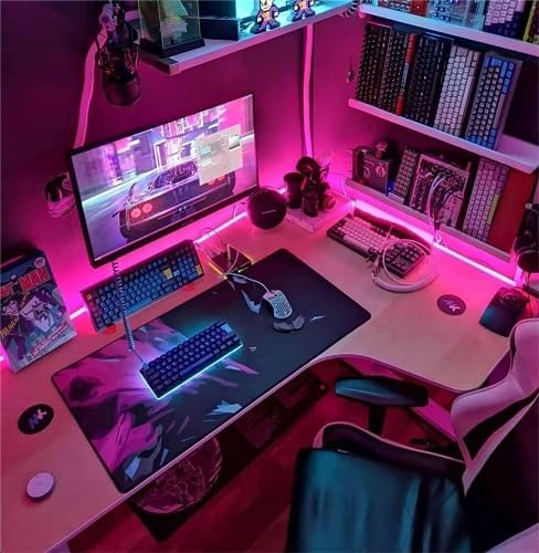 iNextStation 16.4FT DC12V LED Strip Lights Pink Neon Rope Lights (No Plug)