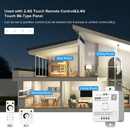 SEZO SP636E Single Color Music Bluetooth SPI LED Controller