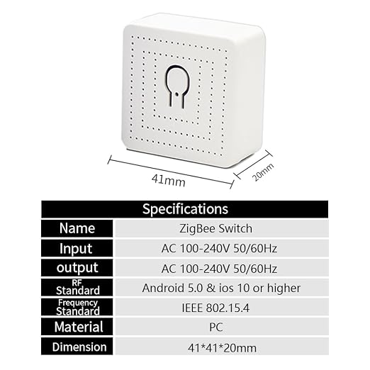 Ewelink 16A Zigbee Mini Smart Wireless Light Switch Controller Module with Timer&Schedule for Home Automation DIY,Compatible with Alexa Echo, SmartThings, ZigBee 3.0 Hub Required,2 Pack
