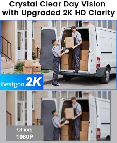 2K Video Peephole Doorbell Camera with 32GB Memory Card, Door Viewer with 4.3" Color Monitor, 8000mAh Battery, 170° Wide View, Motion Detection Alerts, Night Vision