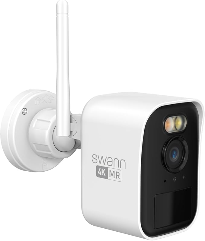Swann MaxRanger Mini Kit 4K Wireless NVR Security Add-On Camera,4K Camera Forever Charged Solar Panel,Wi-Fi Cameras Outdoor, Color Night Vision,True Detect,No Monthly Fee,Local Storage,MRMINICAM