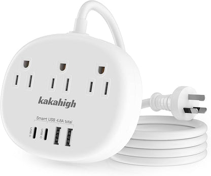 Australia Power Plug Adapter, 4FT AU Power Strip