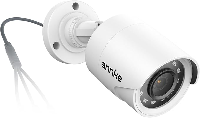 ANNKE 2MP/1080P 4-in-1 CCTV Analog Add-on Security Camera Outdoor, White