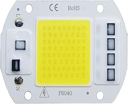 1PCS LED Chip COB Lamp 10W 20W 30W 50W AC 220V - 240V IP65 Smart IC No Need Driver DIY Flood Light Led Bulb Spotlight Outdoor Lamp Bead(Cold White,220V 30W)