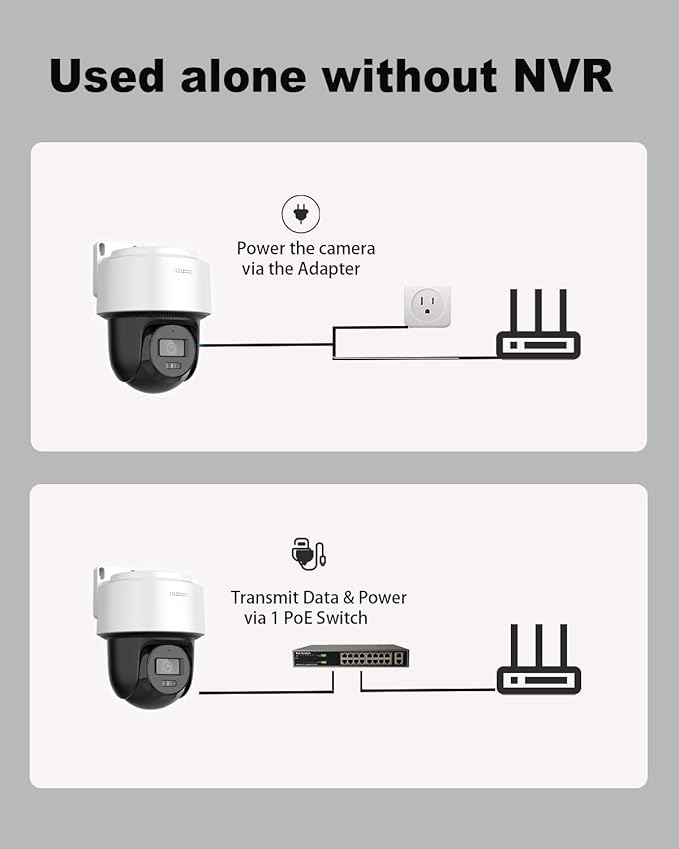 DS-2DE2C400MWG-E HIKVIS0N_4MP Wired PT PoE IP Camera with 345° pan and 80° tilt, Auto-Tracking Lite, Smart Hybrid Light, IP66, 2-Way-Audio,2.8mm Lens, 512 GB Card Slot, International English Version