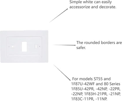 F61-2663 Wall Plate for Sen si Wi-Fi Programmable Thermostat,Hand Control, White (1)