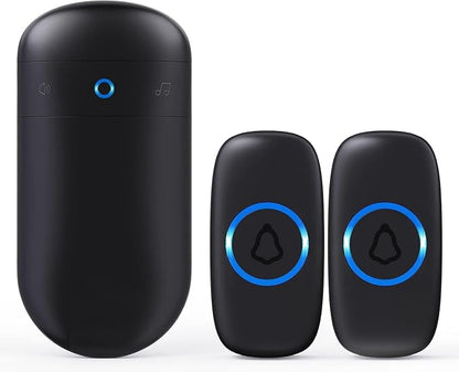 SECRUI Doorbell, Wireless Doorbell Kits for Home Classroom Front/Back Door