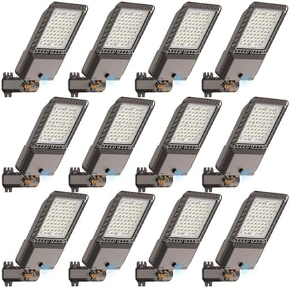 AIKVSXER 180W LED Parking Lot Light 45000LM Outdoor Street Lights 12 Pack