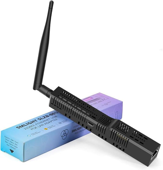 SMLIGHT SLZB-06U - Zigbee 3.0 to Ethernet,USB,and WiFi Gateway Coordinator with PoE, Works with Zigbee2MQTT, Home Assistant, ZHA