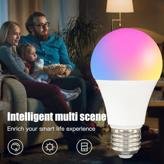 Zigbee RGBCW &CCT E27 Smart Bulb Compatible with Alexa,Google Assistant,SmartThings,ZigBee Hub Required 9W.