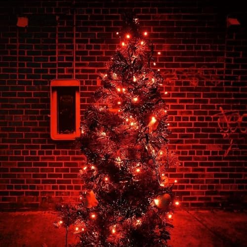 Connectable 88Ft 240LED Christmas String Lights Outdoor Indoor, Red