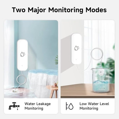 Zigbee Water Leak Sensor, Require Zigbee Hub, Tuya Water Leak Detector for Alarm System and Smart Home Automation for Kitchen Bathroom Compatible with Alexa Google Home (4)