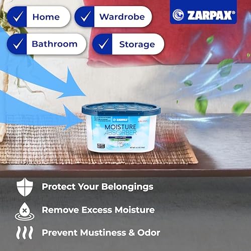 ZARPAX Moisture Absorber Fresh Cotton 6.5 oz - Set of 6