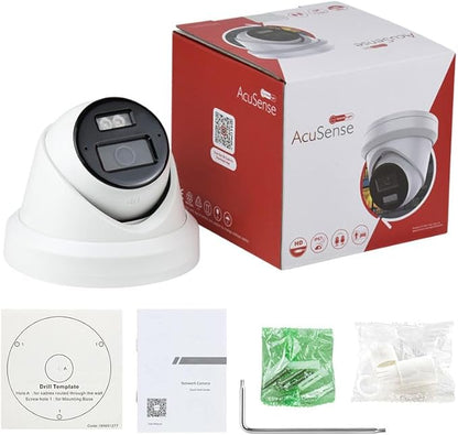 8MP/4K Outdoor IP Camera, DS-2CD2383G2-LI2U 2.8mm,Compatible with Hik NVR/Hik-Connect APP, Night Vision, Acusense Human/Vehicle Detection, 120dB WDR, IP67 Weatherproof, PoE/H.265+, Built-in Mic, 512GB