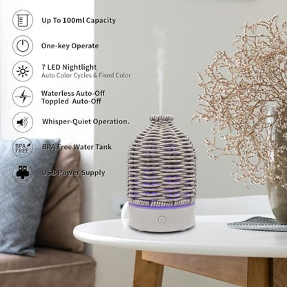 VICTORIA AROMA Essential Oil Diffuser - Multifunction Aromatherapy Diffuser