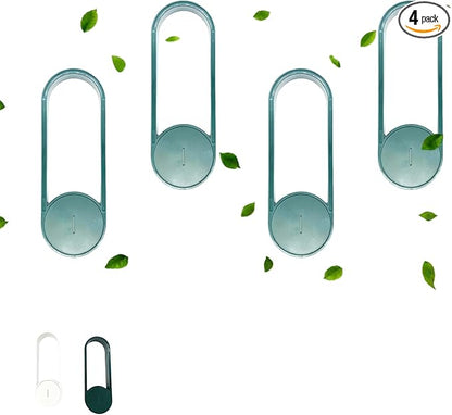 USB Portable Air Purifier for Travel and Car Personal Carry On Air Cleaner for Office Hotel Room Bedroom Desk Closet Indoor Outdoor Use Compact Design (4PCS Green)