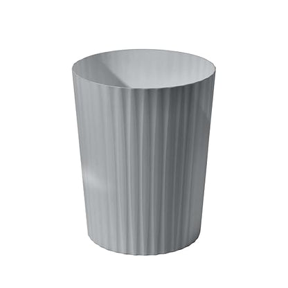 Small Platic 2 Gallon Trash Can - Compact Wastebin for Bathroom, Kitchen, Office, Home Use - Grey