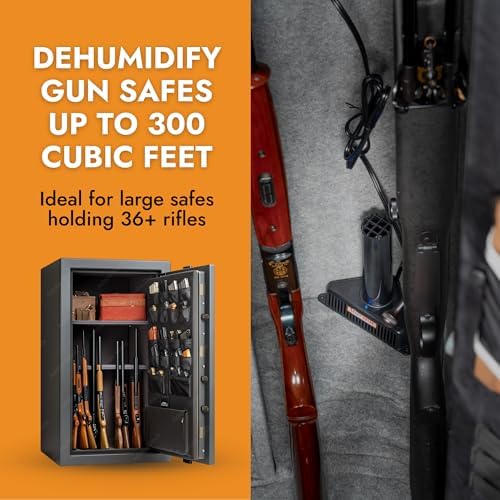 PEET SafeKeeping Dehumidifier for Gun Safes & Cabinets Up-To 300 Cu Ft