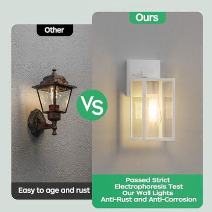 WIHTU Outdoor Front Porch Light Wall Mount, Exterior Lighting Fixture 1Pack