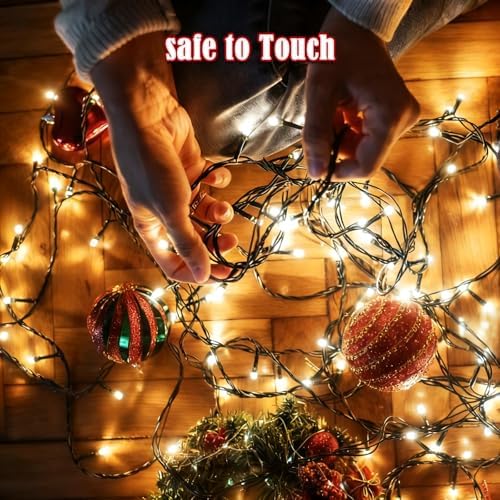 Voice Control 88 Ft 240 LED Smart String Lights with Remote, Cool White