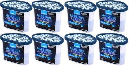ZARPAX Moisture Absorber Activated Charcoal 10.5 oz/300g | Removes Moisture, Damp, Humidity & Odors | Odor Absorber | Moisture Trap for Bathroom, Closet, Kitchen & Small Spaces | Set of 4 (Pack of 2)