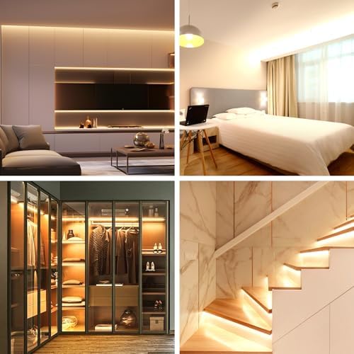 16.4ft COB LED Strip Lights 3000K Warm White Dimmable