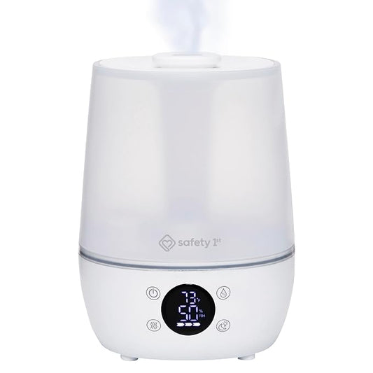 Safety 1st Humid Control Filter Free Humidifier, Detects temperature and humidity levels, White