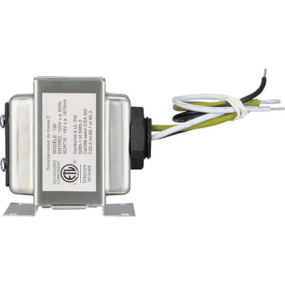 16VAC/30VA Lock Nut Wired Transformer Compatible with Most Smart Video Doorbells and Any Wired Chimes and Buttons