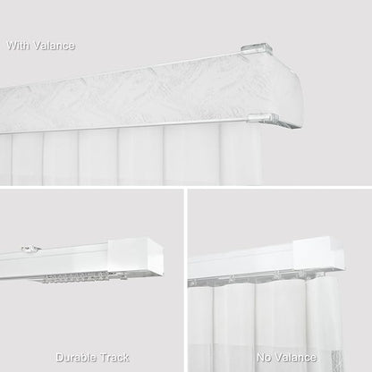 Motorized Sheer Vertical Blinds Work with Alex Google Home, Light Filtering Smart Vertical Blind Sliding Door Blinds Remote Control Blinds for Sliding Glass Door Customize(Jacquard White)