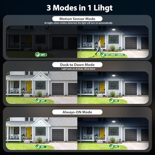 iMaihom 65W Outdoor Motion Sensor Light, Hardwired LED Security Flood Light