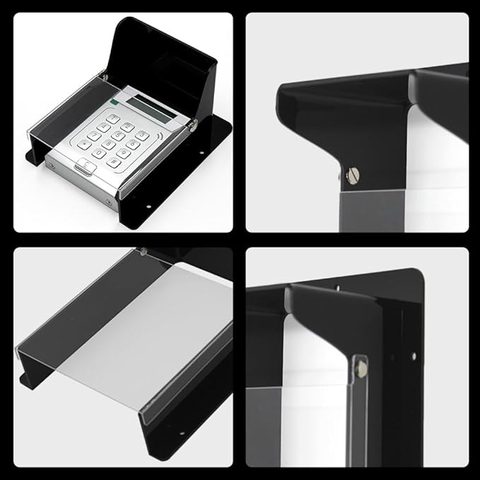 Doorbell Rain Cover, Gate Outdoor Keypad Cover, Universal Flip-Open Rain Shield for Doorbell & Lock Keypad/Attendance Machine, Weatherproof Protective Cover (M - Flip Lid)