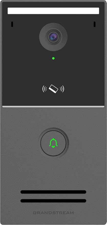 Grandstream GDS3727 IP Video Door Station | Outdoor Access Control, Video Intercom and Security Recording | Doorbell Key | Plastic Housing | Wi-Fi 6