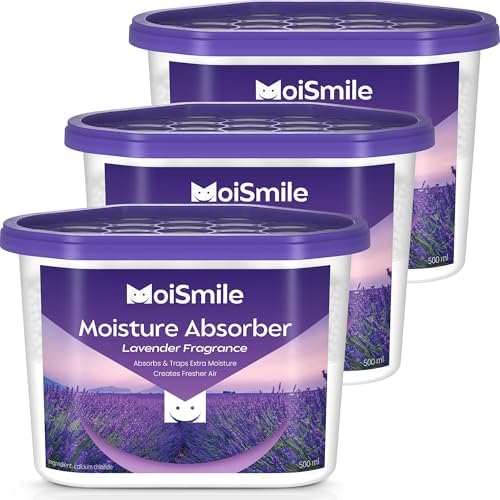Moisture Absorbers, Lavender Scent Humidity Absorber, 3 Pack, 10.5 oz Boxes