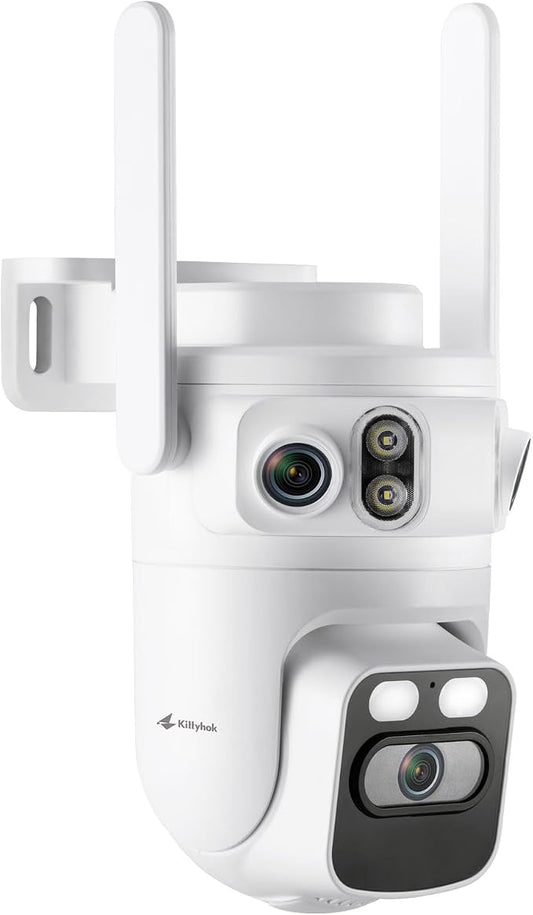 Kittyhok Home Security Camera System Wireless, 2K Triple Lens Cameras