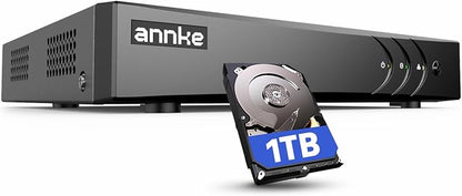 ANNKE 3K Lite 8CH Hybrid 5-in-1 Security Digital Video Recorder, 1TB HDD