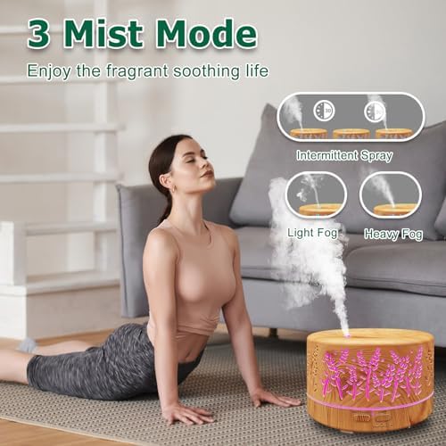 600ml Essential Oil Diffusers for Home Large Room