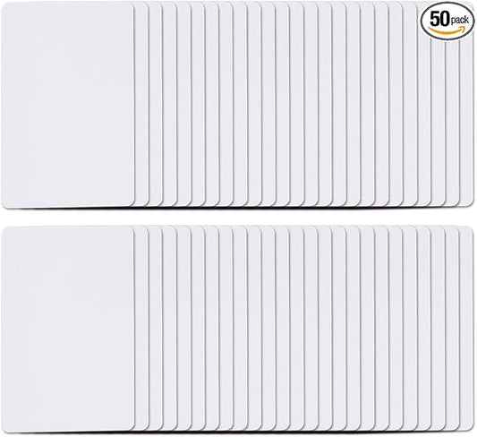 50pcs Changeable UID Smart Card, Rewritable 13.56MHz RFID IC Blank Card | RFID 13.56MHz Card Readable Rewritable UID Changeable PVC Material for 1K IC Card Clone Block 0 Sector 0 Blank Card
