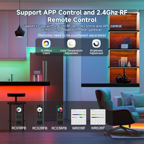 5in1 LM053 Bluetooth Mesh PWM LED Strip Controller APP Control