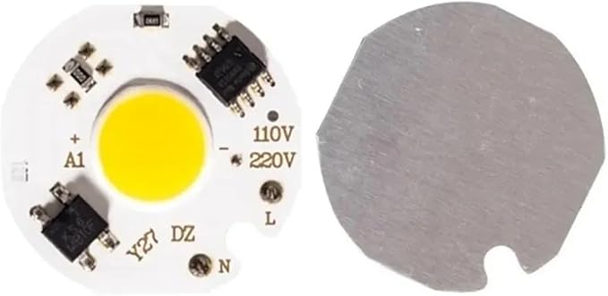6Pcs/lot LED 3W 5W 7W 10W 12W COB Chip Lamp 220V Smart IC No Need Driver LED Bulb for Flood Light Cold White Warm White(Red,220V_5W)