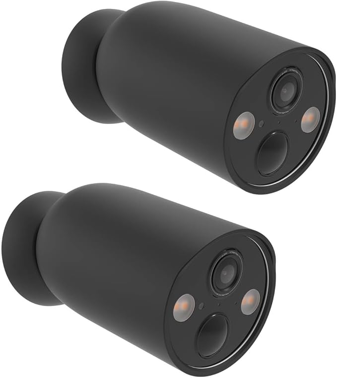 Protective Silicone Skin Cover for TP-Link Tapo MagCam 2024 PCMag(Tapo C425) and Tapo SolarCam 2K Security Cameras (2pack,Black)