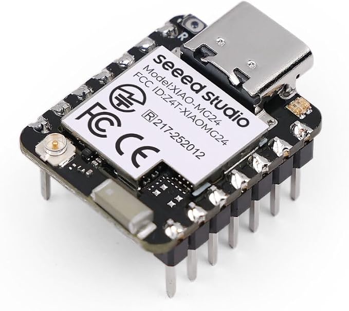 Seeed Studio XIAO MG24 3PCS Pack - Silicon Labs EFR32MG24, Matter Native Over Thread/BLE 5.3, Arduino IDE Compatible, 1.95μA Ultra-Low-Power, Secure Vault, 19 GPIOs