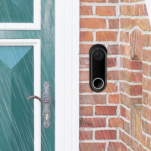 FINTIE Silicone Cover for Google Nest Doorbell (Wired, 1st/2nd gen), Black