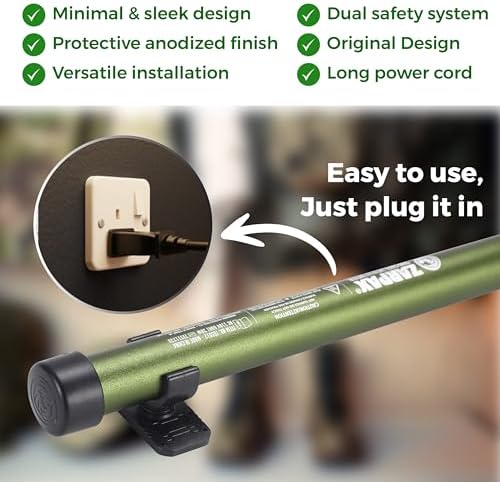 ZARPAX Gun Safe Dehumidifier Rod 32" Electric Plug In Dehumidifier