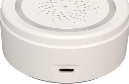 Smart Siren Alarm, 105dB, APP Control, Alarm for Home Security Alarm, Panic Alarm, Audible Alerts, Remote Control, Support and Google Home Assistant