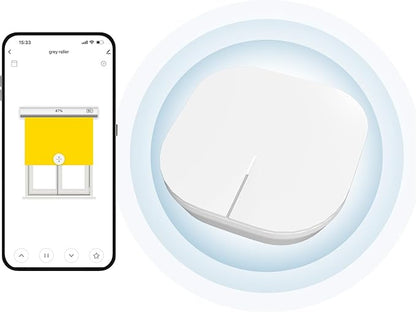 CINONEKO Smart Bridge/Hub Compatible with Alexa/Google 2.4GHz Use with Tuya APP (Only Compatible with No-Drill No-Tools Motorized Roller Blinds)