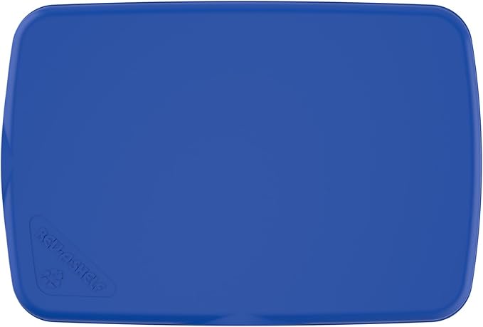 Rev-A-Shelf 32 Qt Under Sink Garbage Can Lid for Base Kitchen and Bathroom Cabinet, Replacement Plastic Trash Bin Lid Only, Blue, RV-32-LID-22-1-40