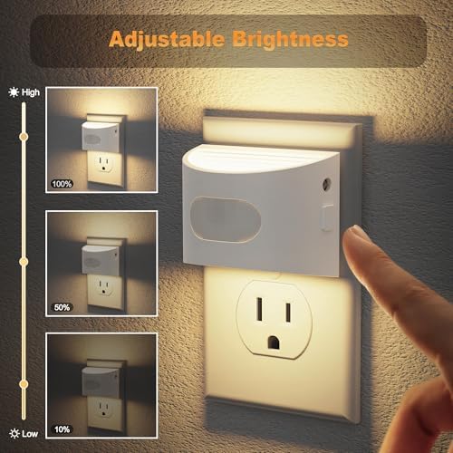 JandCase Motion Sensor Night Light, Night Lights Plug into Wall