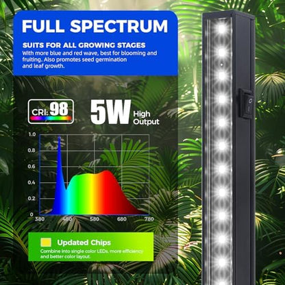 Barrina T5 Grow Lights, 5000K Full Spectrum Daylight White, 1FT, 8 Packs