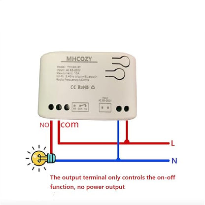 Updated WiFi Wireless Smart Switch Inching Self-Locking Relay Module,be Applied to Access Control,DIY WiFi Garage Door Opener (Smart Life app 1CH 85-250v)
